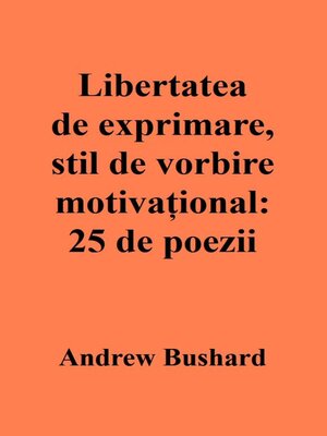cover image of Libertatea de exprimare, stil de vorbire motivațional